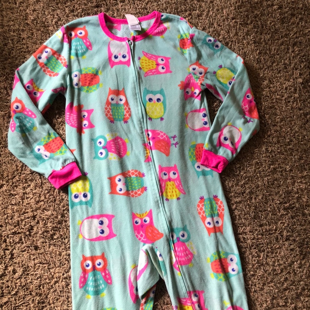 Size large footie pajamas